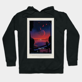 Trappist 1e, Travel Poster Hoodie